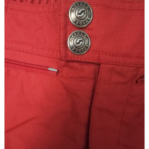 Spyder Thinsulate Insulation Snow Pants Bibs Red sz XL Ski Overalls 38x33 - Picture 5 of 14